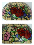 16 “ Large Pansy Floral Tiffany Semi Flush Ceiling Light