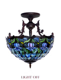 16 “ Large Elegant Tulip Bud Tiffany Semi Flush Mount Ceiling Light