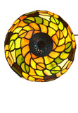 8-Inch Autumn Leaves Tiffany-Style Small Table Lamp