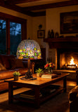 Joanne Tiffany Signature Collection Pond Lily–Inspired Solid Bronze Table Lamp