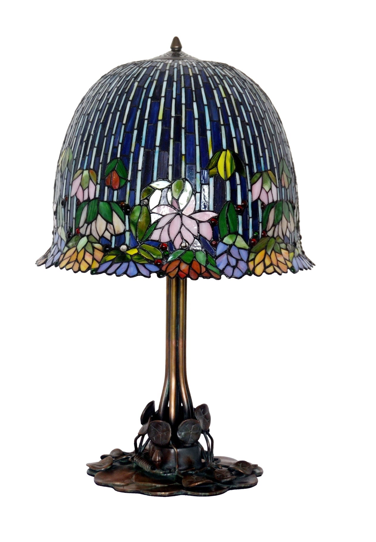 Joanne Tiffany Signature Collection Pond Lily–Inspired Solid Bronze Table Lamp