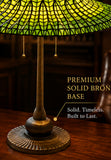 Joanne Tiffany Signature Collection Lotus Pagpda Table Lamp With Bronze Base