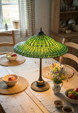 Joanne Tiffany Signature Collection Lotus Pagpda Table Lamp With Bronze Base