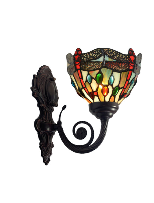 Colorful Dragonfly Tiffany Wall up lights wall Sconce