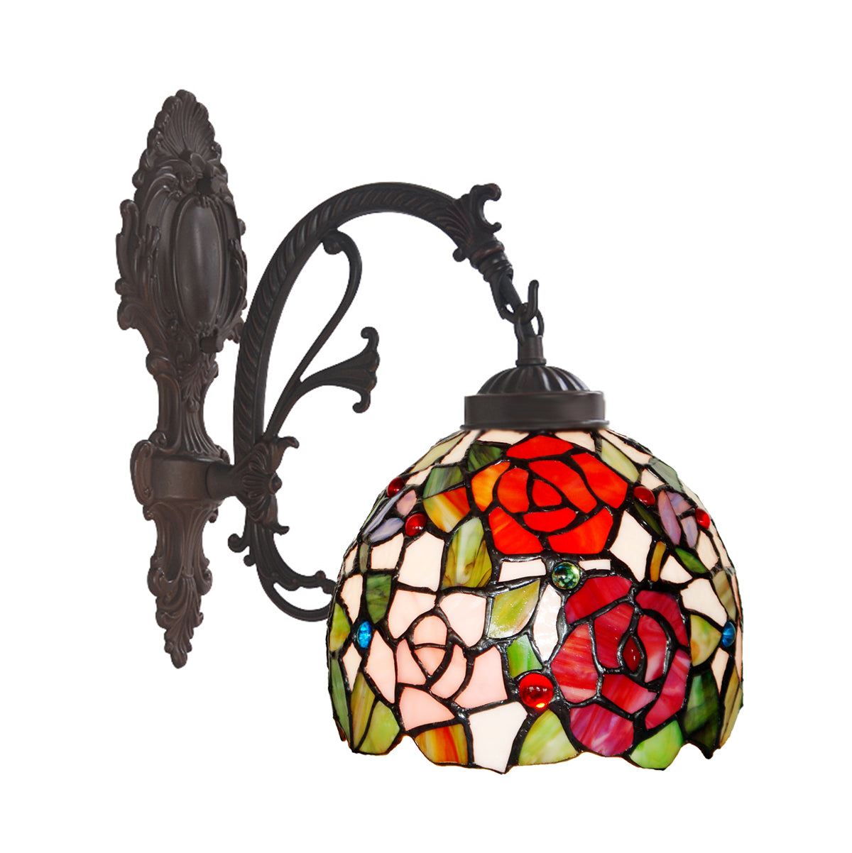 Floral Red Pink Tiffany Wall lights Down lights wall Sconce