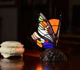 Vivid Cute Butterfly  Tiffany Leadlight Stained Glass Art Deco Table Lamp