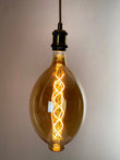 Huge Size 7" olive shaped Amber LED Globe Light Bulb Warm Light 4W E27