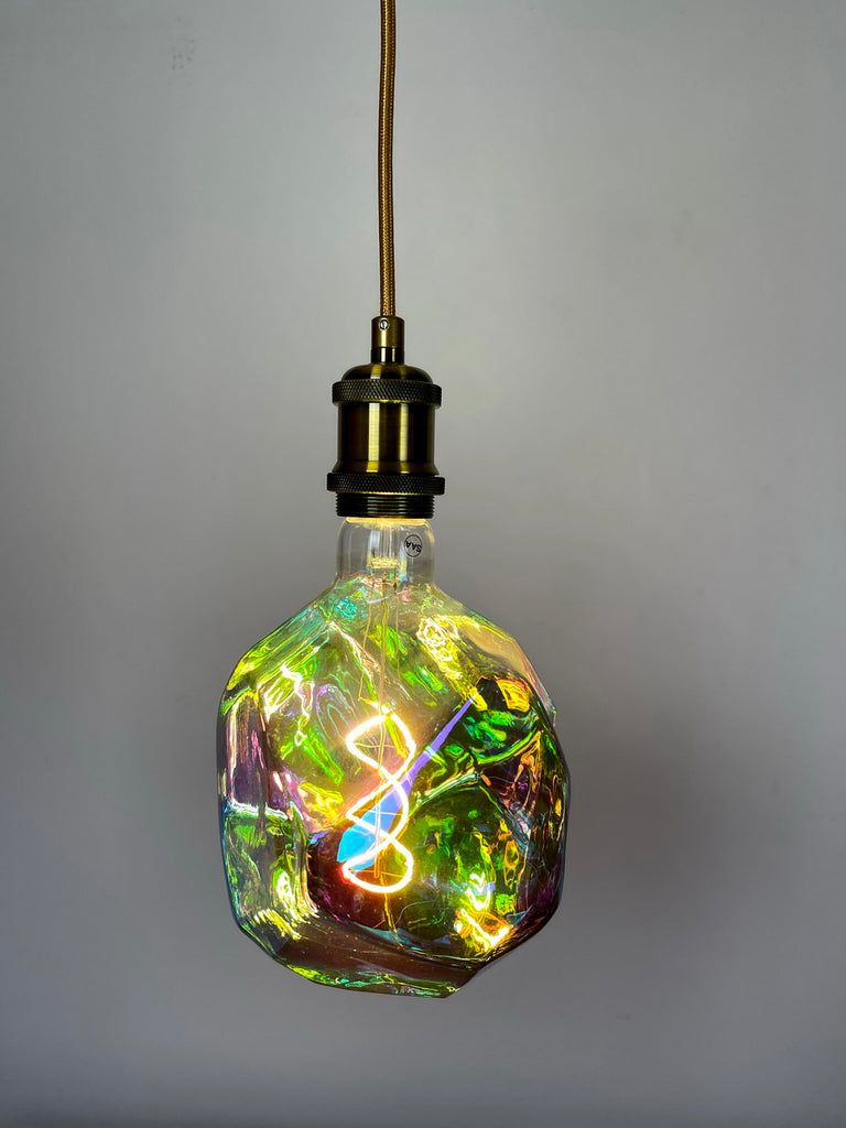 Colorful Extra large LED filament lightbulbs in classic, vintage-inspired styles