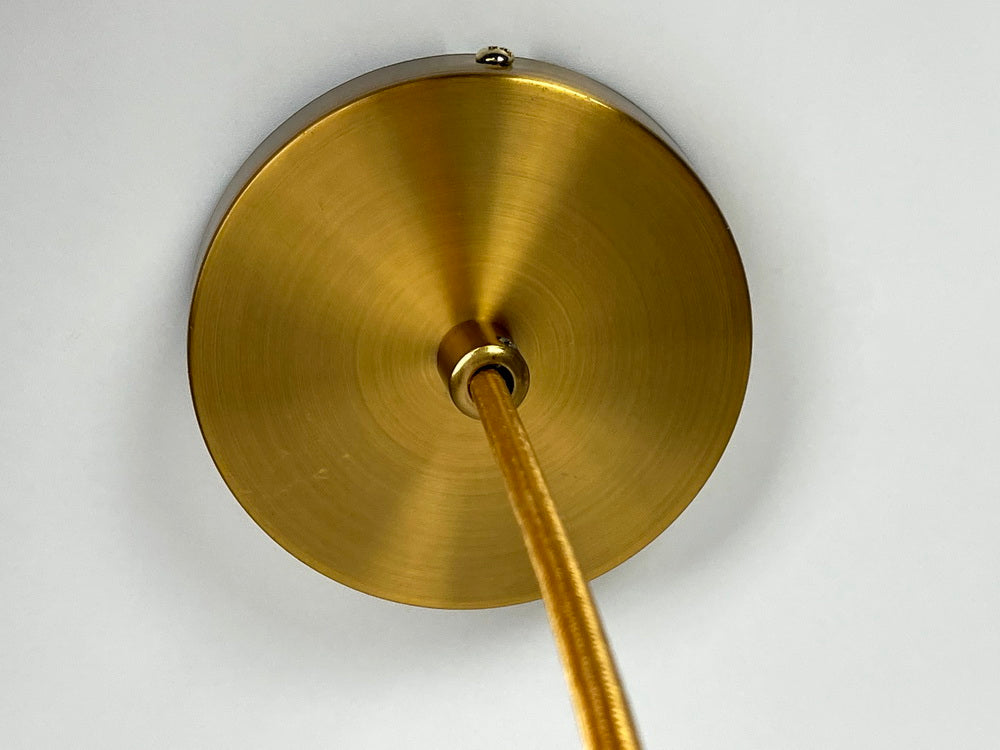 Brass vintage Led pendant light with 6.5