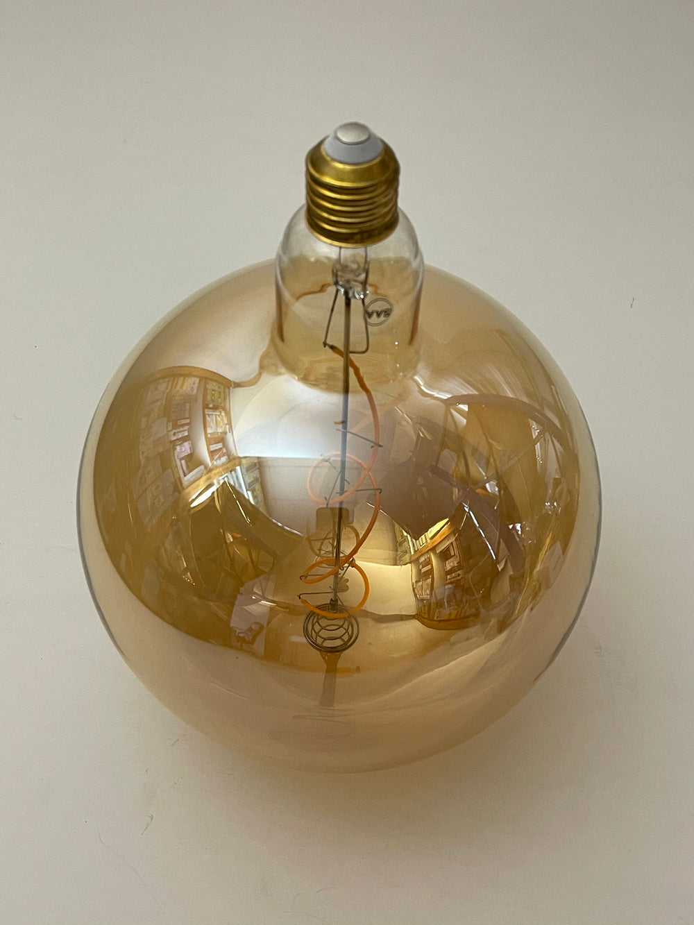 Brass Vintage LED Pendant Lights with Huge LED Globe Light Bulb Warm Light 4W E27