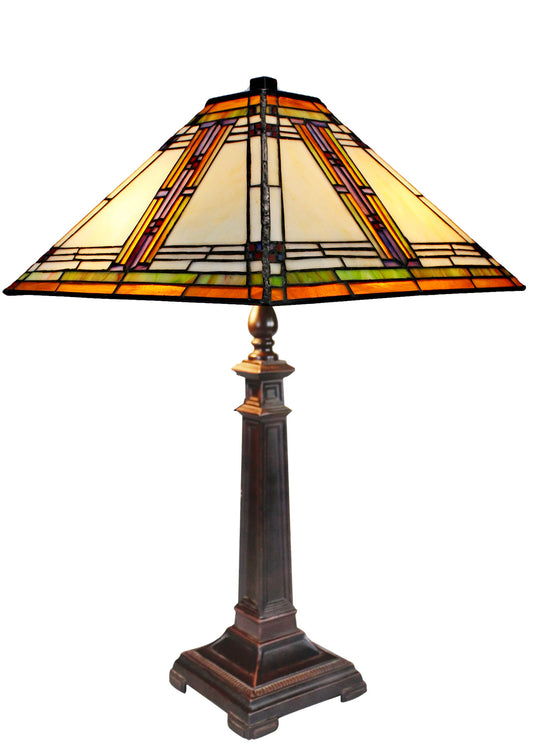 Large Classical Mission Style Tiffany Table Lamp