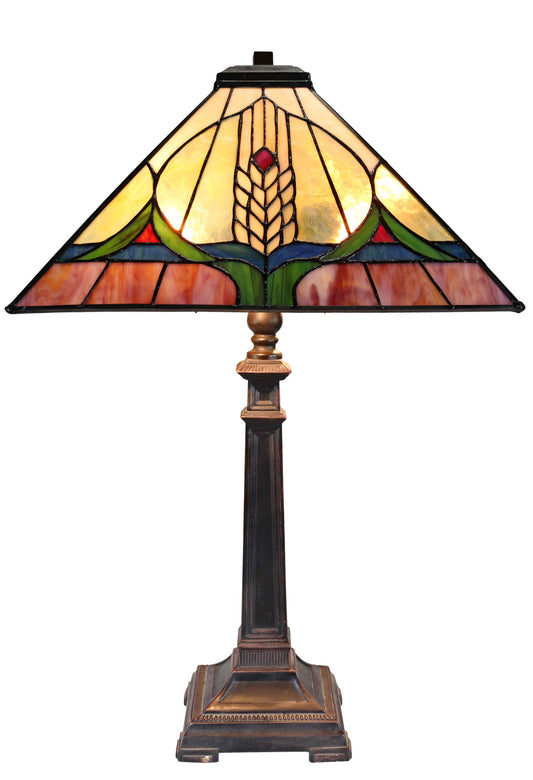 Large Mission Style Tiffany Table Lamp