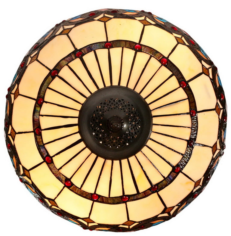 18" Large Boheme Style Tiffany Floor Lamp