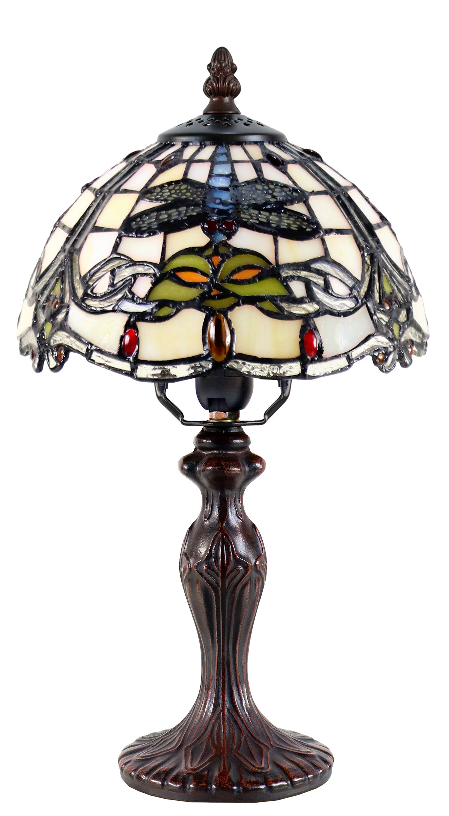 Classical 8" Dragonfly  Style Tiffany Mini Table Lamp
