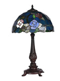 Large  Red Purple Yellow Rose Style Tiffany Table Lamp