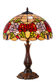 16" Large Blossoming Rose Tiffany Table Lamp