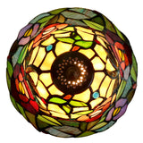 10" Rosita Tiffany Style Stained Glass Table Lamp