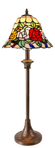 Elegant Rose Style Tiffany Buffet Lamp