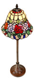 Elegant Rose Style Tiffany Buffet Lamp