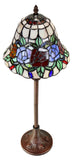 Elegant Rose Style Tiffany Buffet Lamp