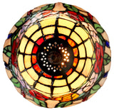 Elegant Rose Style Tiffany Buffet Lamp