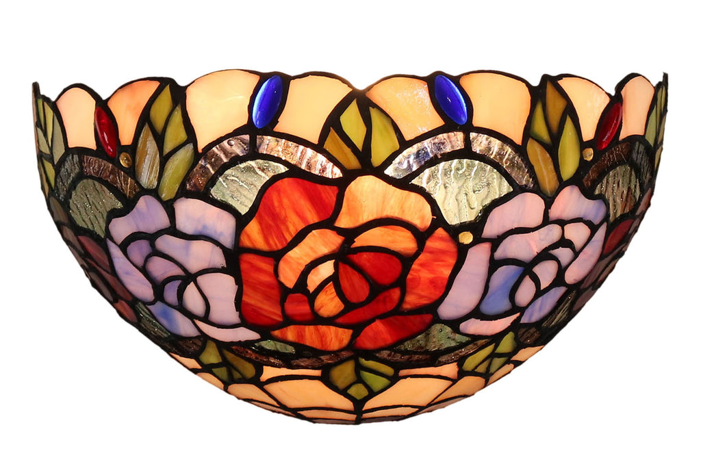 Rose  Style Tiffany Wall Sconce