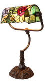 Romantic Rose Style Tiffany Banker Lamps