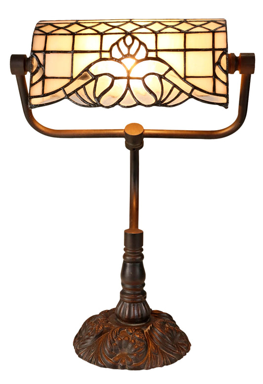 Vienna Baroque Style Tiffany Banker Lamp