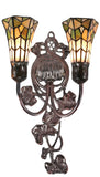 Double shade Floral Tiffany Wall lights wall light