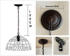 12 “ Classical Beaded  raindrop Style Tiffany Pendant light