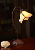 Amazing Flower Ivory Water Lily Style Tiffany Table Lamp
