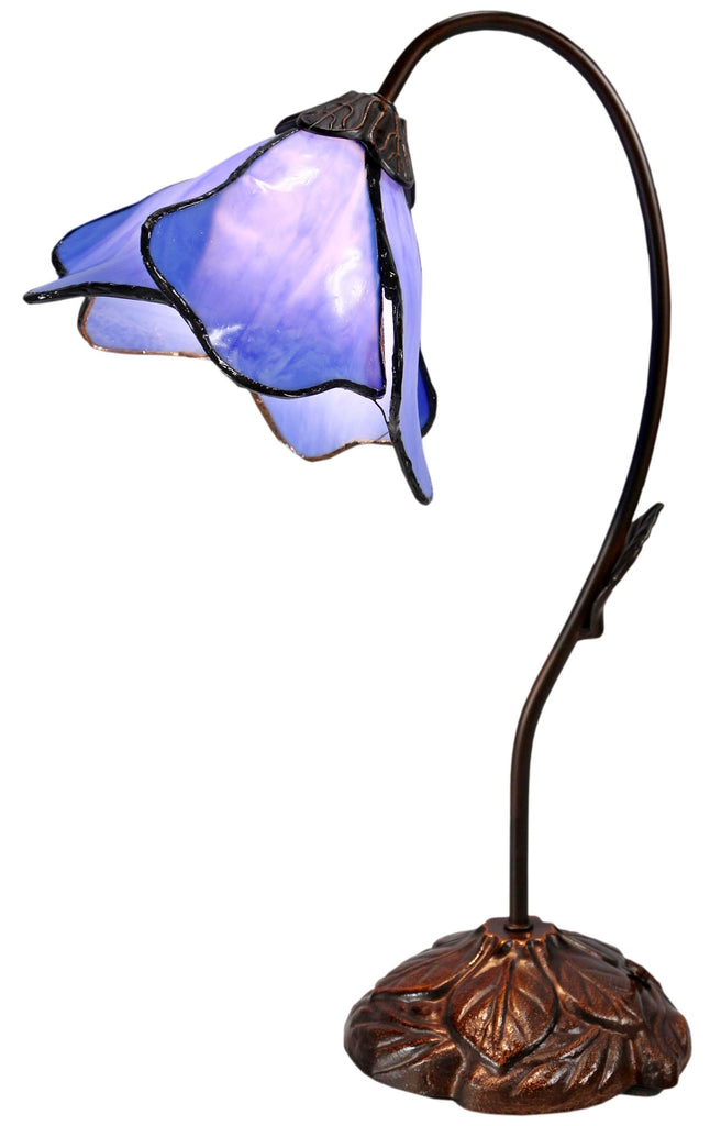 Amazing Flower  Water Lily Style Tiffany Table Lamp* Blue