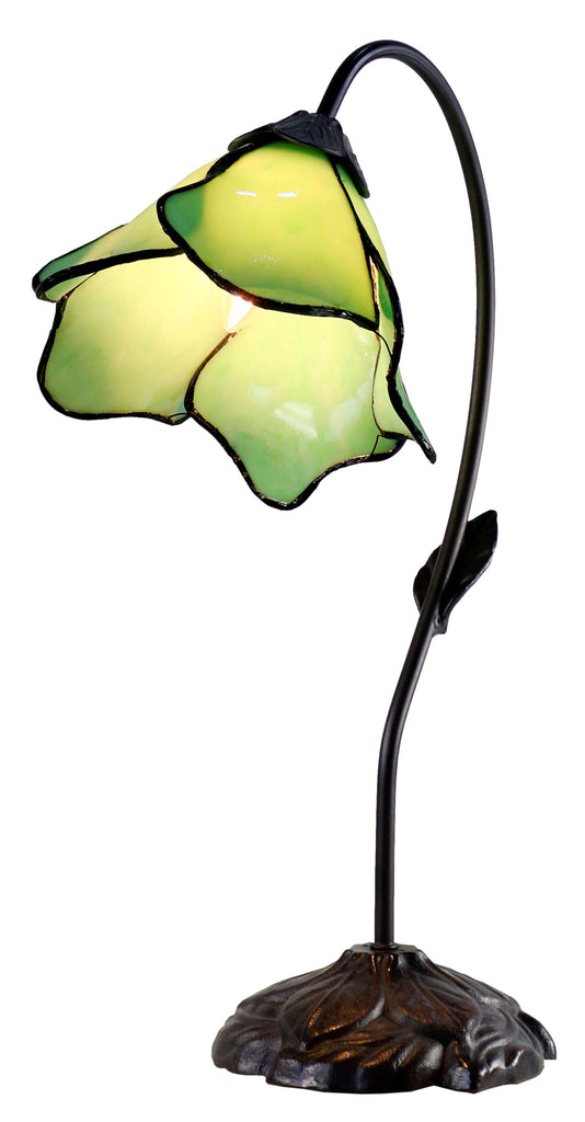 Amazing Flower Lime Green Water Lily Style Tiffany Table Lamp