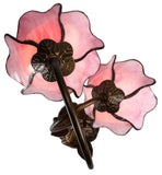 Double Lamp shade Flower Pink Water Lily Style Tiffany Table Lamp