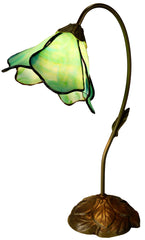 Amazing Flower Green Water Lily Style Tiffany Table Lamp