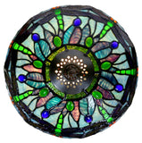 Limited Edition "Exquisite 10" @10” wide Dragonfly Style Tiffany Bedside Lamp