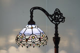Waratah Style Leadlight Stained Glass Bridge Arm Tiffany  Floor Lamp