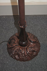 Waratah Style Leadlight Stained Glass Bridge Arm Tiffany  Floor Lamp