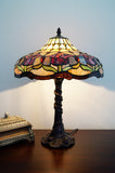 14" Colonial Tulip Style Tiffany Table Lamp