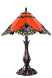 Large 16" Carousel Jadestone Accent Tiffany Lamp Table Lamps-RED