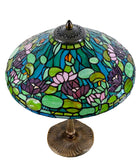 Legend Collection@ Large 16" Pond Lily Stained Glass Tiffany Table Lamp