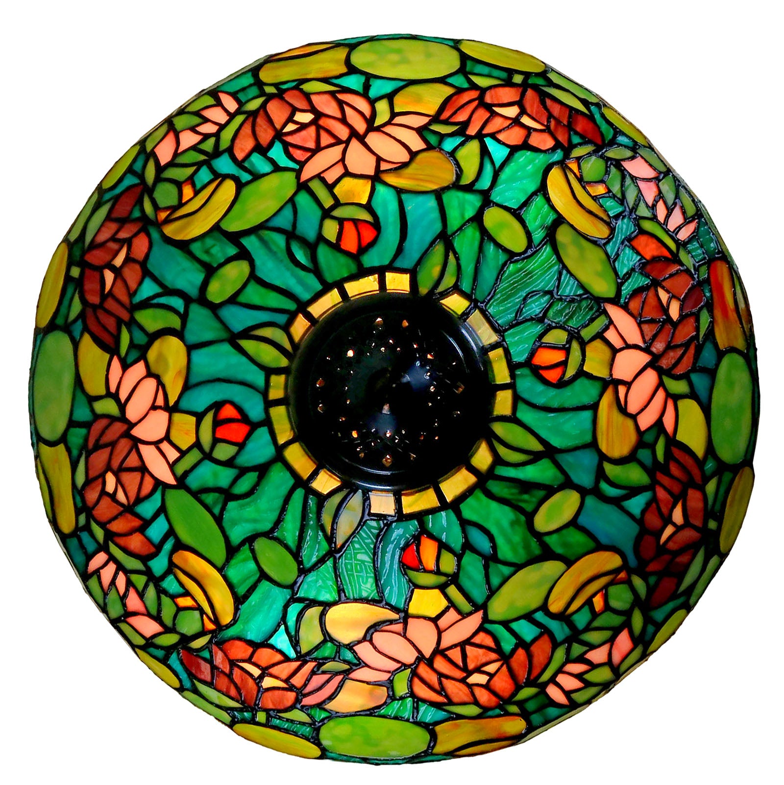 Legend Collection@ Large 16" Pond Lily Stained Glass Tiffany Table Lamp