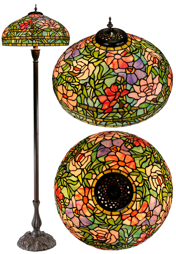 Garden in bloom 18" Large Flower Style Tiffany Floor Lamp