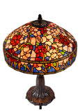 Timeless Collection@ Huge 18 inches Oriental Poppy Style Tiffany Table Lamp
