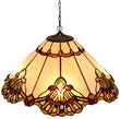 Large 20 " Beige Baroque Style Tiffany  Pendant Light