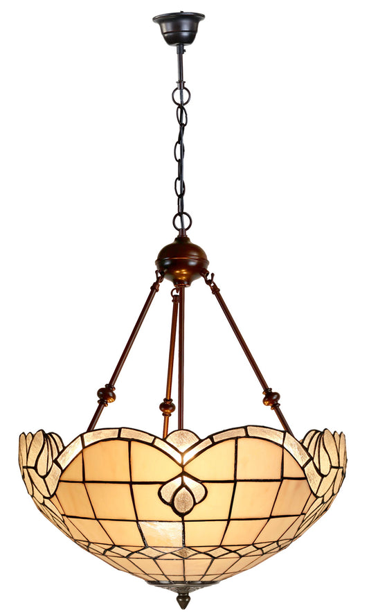 Large 20 " Vienna Baroque Style Tiffany  Pendant Light uplighter