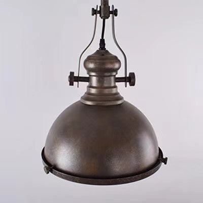 Rustic industrial dome pendant light for Kitchen Island