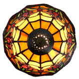 Stunning 8" Tulip Style Stained Glass Tiffany Mini Lamp