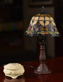 Stunning 8" Tulip Style Stained Glass Tiffany Mini Lamp