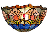 Tulip Tiffany Style Stained Glass Wall Sconce